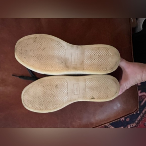 Valentino Black Leather Sneakers 10 - Picture 10 of 12